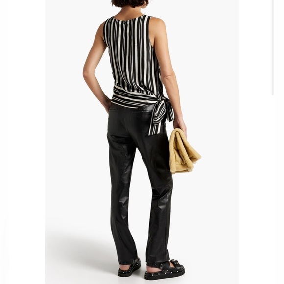 NEW JASON WU Striped crepe top XS - Picture 10 of 10